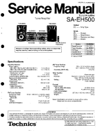 Technics - SAEH-500 - Service manual 